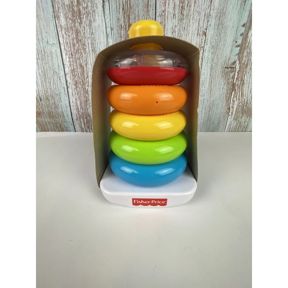 Fisher-Price 6M+ Rock-a-Stack Infant Toddler Learning Toy - New